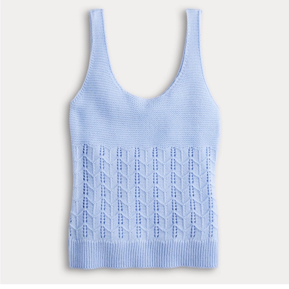 SO Light Blue Knit Top - Picture 2 of 8